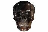 Realistic, Carved, Purple Fluorite Skull #116339-1